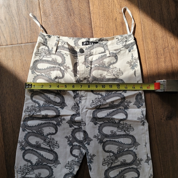 MOTEL high waist jeans with dragons Small - Picture 11 of 11